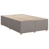 vidaXL Boxspringbett mit Matratze Taupe 120x190 cm Stoff