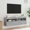 vidaXL TV-Wandschr&auml;nke mit LED-Leuchten 2 Stk. Betongrau 60x30x40 cm