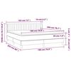 vidaXL Boxspringbett mit Matratze Schwarz 180x200 cm Samt