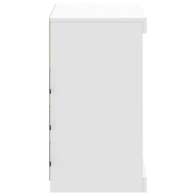 vidaXL Sideboard mit LED-Beleuchtung Weiß 60,5x37x67 cm