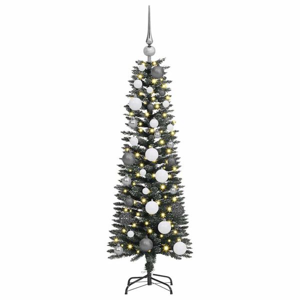 vidaXL K&uuml;nstlicher Weihnachtsbaum mit 150 LEDs mit St&auml;nder Gr&uuml;n 120 cm