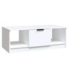 vidaXL Couchtisch Wei&szlig; 102x50x36 cm Holzwerkstoff