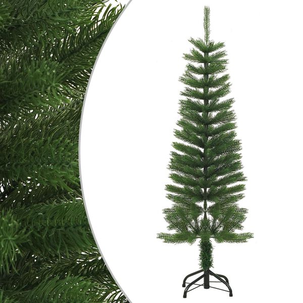 vidaXL K&uuml;nstlicher Weihnachtsbaum mit St&auml;nder Schlank 120 cm PE