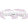 vidaXL Outdoor-Sofagarnitur 9 pcs Natur und Creme Massivholz Akazie