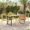 vidaXL Garten Essgruppe 5 pcs Beige Massivholz Akazie