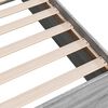 vidaXL Bettgestell Grau Sonoma 120x190 cm Holzwerkstoff