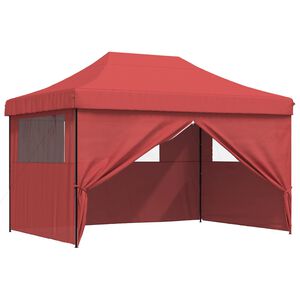 vidaXL Party-Zelt Bordeauxrot 279 x 410 x 315 cm Oxford-Stoff