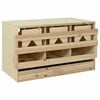 vidaXL Legenest f&uuml;r H&uuml;hner 3 F&auml;cher 96x40x45 cm Massivholz Kiefer