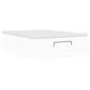 vidaXL Ottoman-Bett mit Matratze Weiß 140x200 cm Kunstleder
