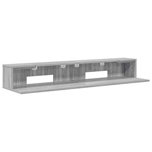 vidaXL Studiotisch Sonoma-Grau 110 x 36 x 19,5 cm Holzwerkstoff