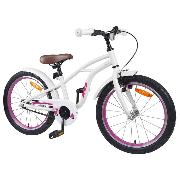 vidaXL Kinderfahrrad 20 Zoll f&uuml;r 6-11 Jahre alt Wei&szlig;