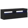 vidaXL TV-Schr&auml;nk 120 x 35 x 40 cm Schwarz Eichen-Optik Holzwerkstoff