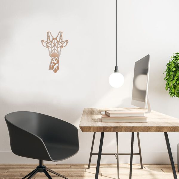 Homemania Wanddekoration Giraffe 33x50 cm Stahl Kupfer