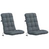 vidaXL 2-teiliges Hochlehner Kissenset VIANEN 100 % Polyester Blau