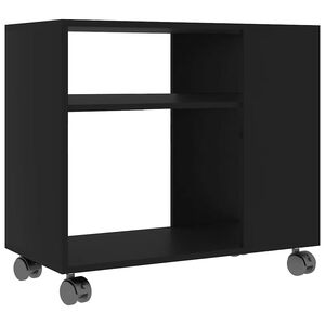 vidaXL Beistelltisch Schwarz 70x35x55 cm Holzwerkstoff