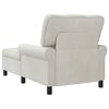 vidaXL Lounge-Liege mit Kissen Creme 91 x 157 x 91 cm Samt