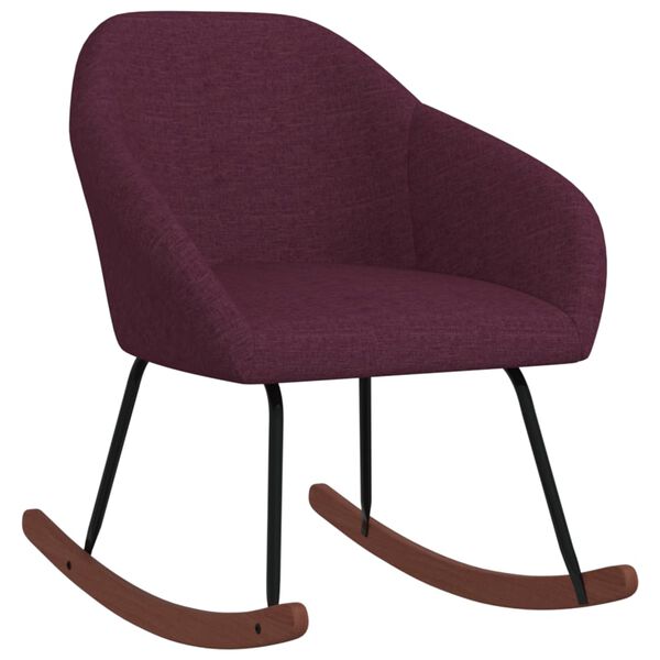 vidaXL Schaukelstuhl Lila Stoff