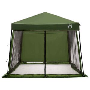 vidaXL Camping-Zelt-Set mit Dach 2 pcs Gr&uuml;n Taffeta und Stoff