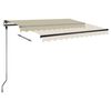 vidaXL Standmarkise Manuell Einziehbar 300x250 cm Creme