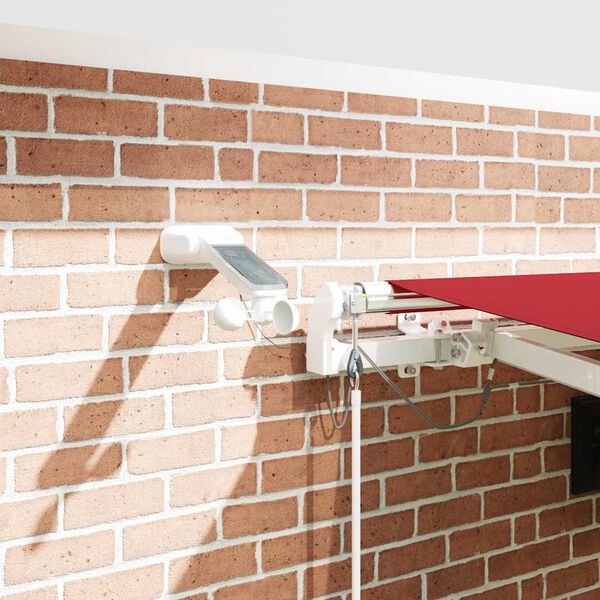 vidaXL Einziehbare Markise Rot 450 x 300 cm Polyester und Metall