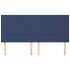 vidaXL Kopfteil Blau 180x5x118/128 cm Stoff
