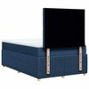 vidaXL Boxspringbett mit Matratze Blau 120x190 cm Stoff