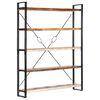 vidaXL B&uuml;cherregal 5 F&auml;cher 140x30x180 cm Altholz Massiv