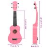 vidaXL Sopran-Ukulele-Set mit Tasche für Kinder Rosa 21"