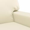 vidaXL 2-Sitzer-Sofa Creme 140 cm Kunstleder
