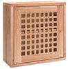 vidaXL Wandschrank 42x18x42 cm Massivholz Nussbaum