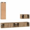 vidaXL Wand-TV-Schrank Wandmontiert 4 pcs Artisan-Eiche Holzwerkstoff