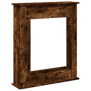 vidaXL Kaminumrandung R&auml;uchereiche 75x20x87,5 cm Holzwerkstoff