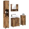 vidaXL Badezimmerm&ouml;bel-Set 4 pcs Altholz Holzwerkstoff & Metall