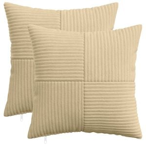 vidaXL Kissenbezug 2 stk. ALMELO Grau-Gr&uuml;n 30 x 30 cm Cord