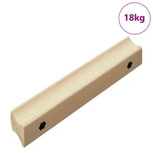 vidaXL Gerader Griff 587 stk. Nat&uuml;rliche Holzfarbe 130 x 25 x 30 mm