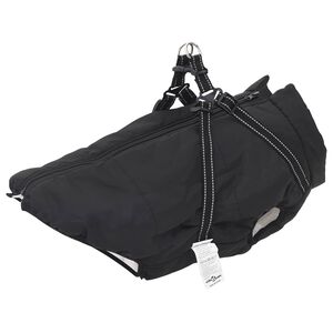 vidaXL Hundemantel Schwarz L44 Fleece und Polyester