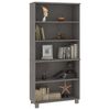 vidaXL Highboard HAMAR Massivholz Kiefer Hellgrau