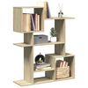 vidaXL Raumteiler-B&uuml;cherregal Sonoma-Eiche 92x29x112 cm Holzwerkstoff