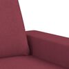 vidaXL 2-Sitzer-Sofa Weinrot 120 cm Stoff