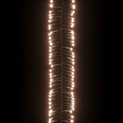 vidaXL LED-Lichterkette mit 400 LEDs Warmweiß 7,4 m PVC