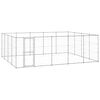 vidaXL Outdoor-Hundezwinger Verzinkter Stahl 24,2 m&sup2;