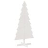 vidaXL Weihnachtsbaum zum Schm&uuml;cken Wei&szlig; 150 cm Massivholz Kiefer