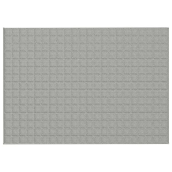vidaXL Gewichtsdecke Grau 155x220 cm 7 kg Stoff