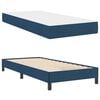 vidaXL Boxspringbett mit Matratze Blau 90 x 200 cm Stoff
