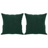 vidaXL 2-Sitzer-Sofa mit Zierkissen Dunkelgr&uuml;n 140 cm Samt