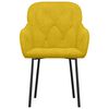 vidaXL Esszimmerst&uuml;hle 2 Stk. Gelb Samt