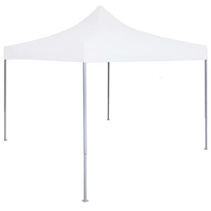 vidaXL Profi-Partyzelt Faltbar 2&times;2 m Stahl Wei&szlig;