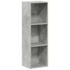 vidaXL B&uuml;cherregal/TV-Schrank Betongrau 36x30x114 cm Holzwerkstoff