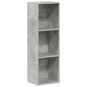 vidaXL B&uuml;cherregal/TV-Schrank Betongrau 36x30x114 cm Holzwerkstoff