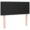 vidaXL LED Kopfteil Schwarz 90x5x78/88 cm Kunstleder